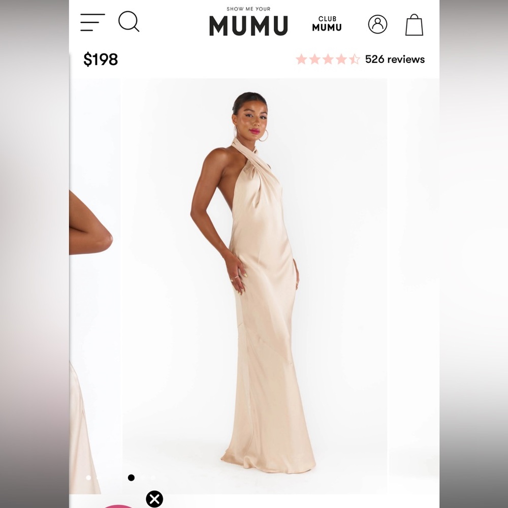 Jasmine Halter Maxi Dress - Champagne Luxe Satin